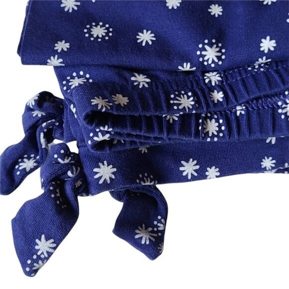 Gymboree Gem Bow Snowflake Leggings Blue Crop Stretch Girls 5 Years NWT - Picture 4 of 4